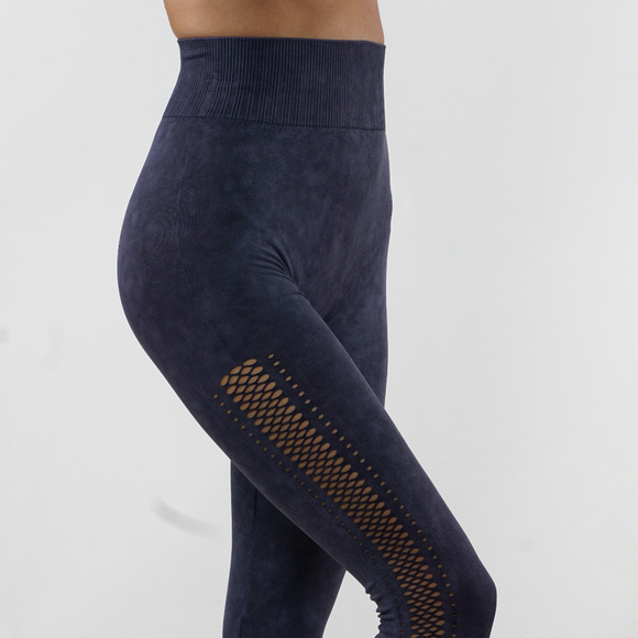 Sexy Faded seamless 7/8 mesh leggings - Picture 1 of 4